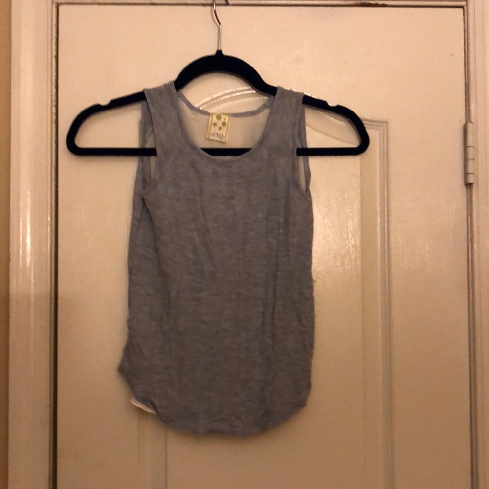 Girls kiddo tank with sheer back 7/8